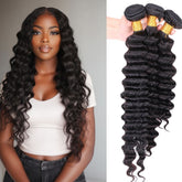 8A Human Hair Bundles Deep Wave Remy Hair